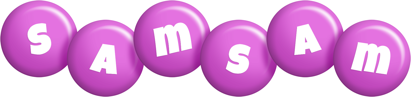 Samsam candy-purple logo