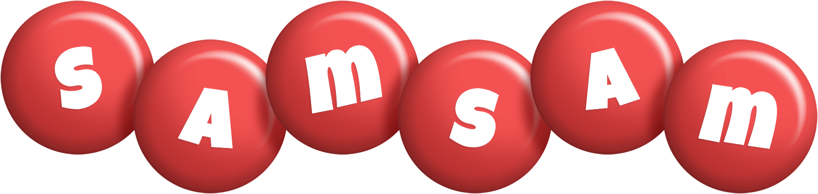 Samsam candy-red logo