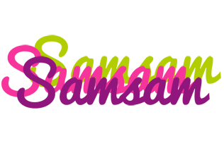 Samsam flowers logo