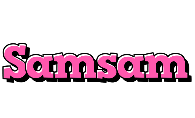 Samsam girlish logo