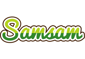 Samsam golfing logo