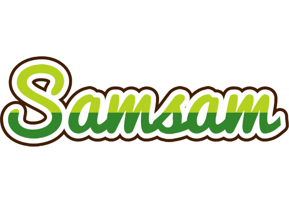 Samsam golfing logo