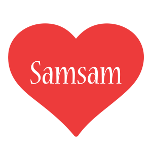 Samsam love logo