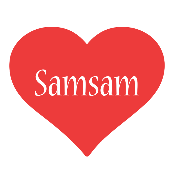 Samsam love logo
