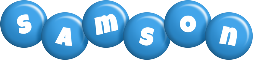 Samson candy-blue logo