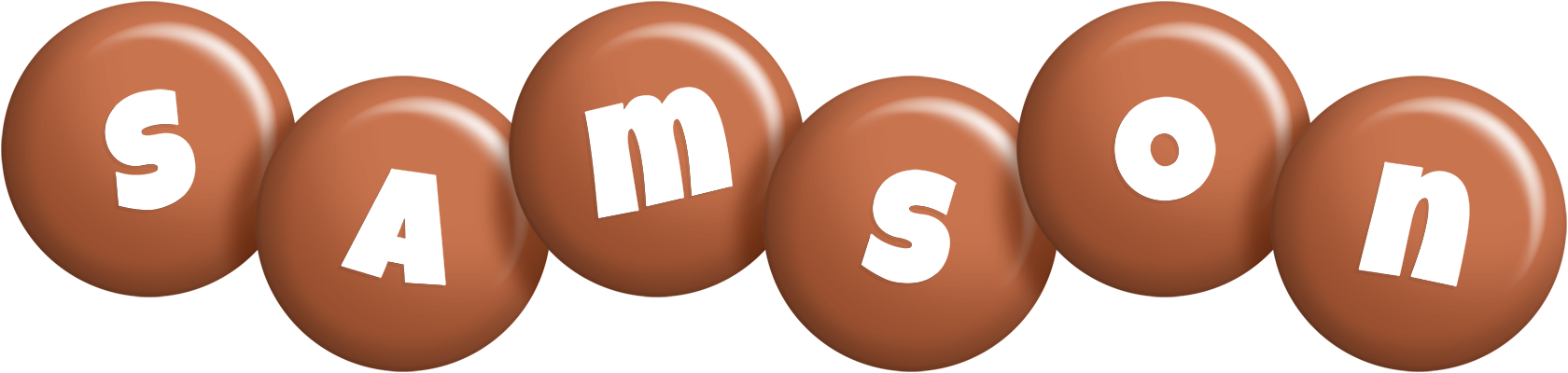 Samson candy-brown logo