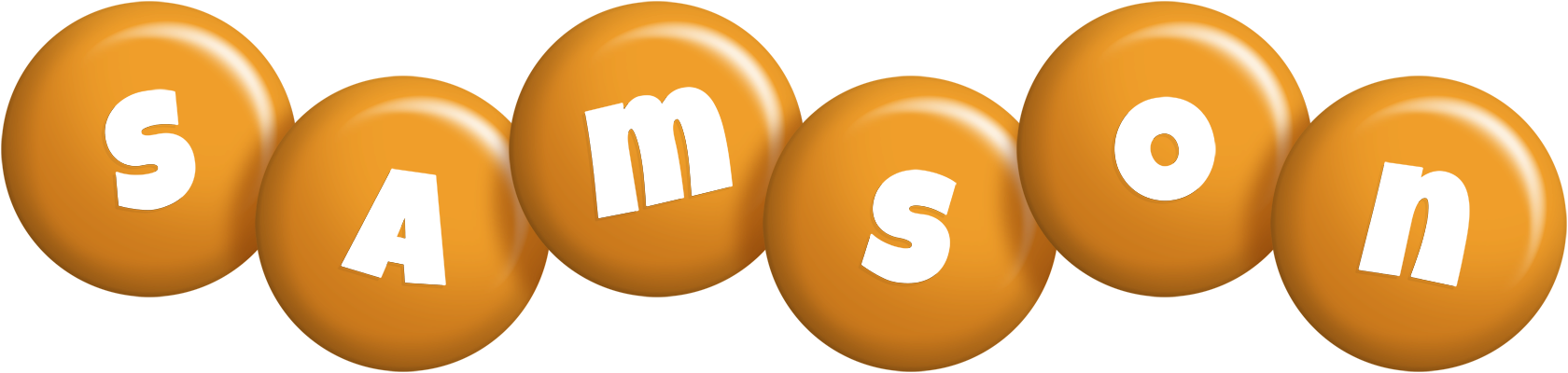 Samson candy-orange logo