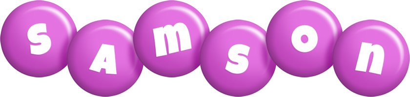 Samson candy-purple logo