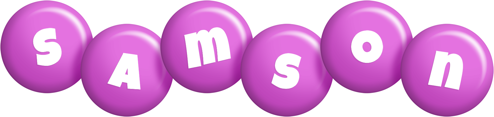 Samson candy-purple logo