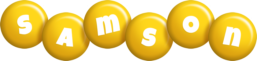 Samson candy-yellow logo