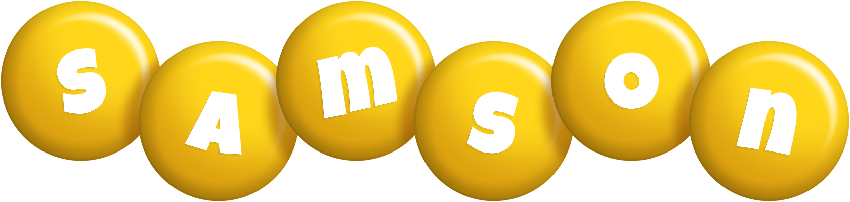 Samson candy-yellow logo