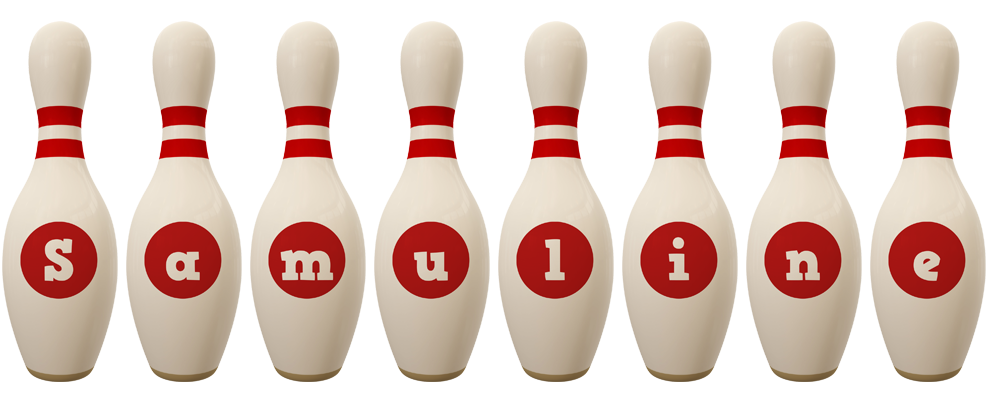 Samuline bowling-pin logo