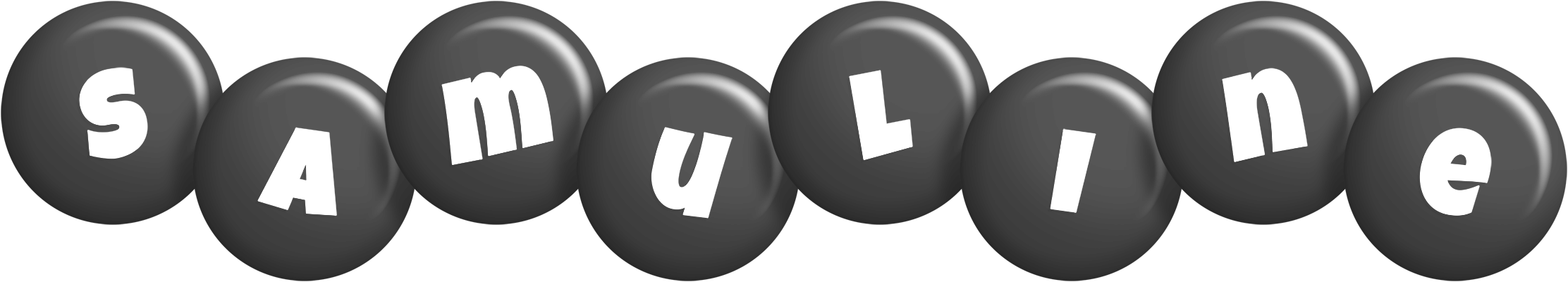 Samuline candy-black logo