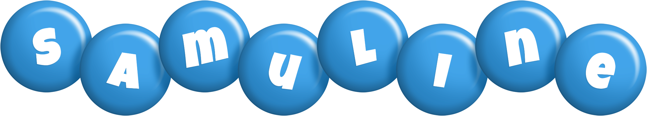 Samuline candy-blue logo
