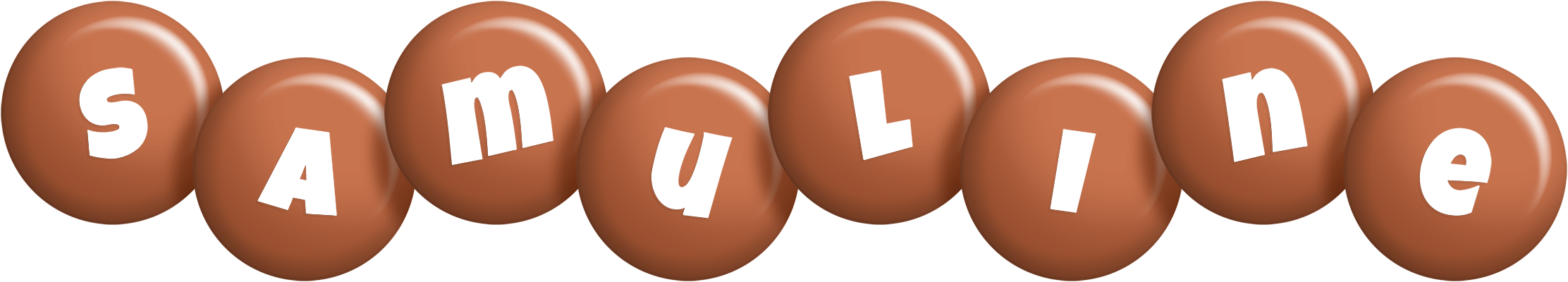 Samuline candy-brown logo