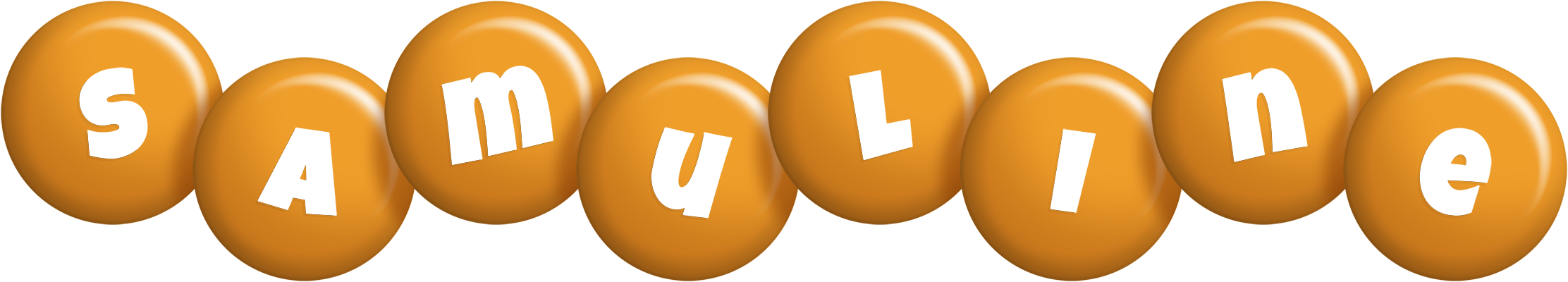 Samuline candy-orange logo