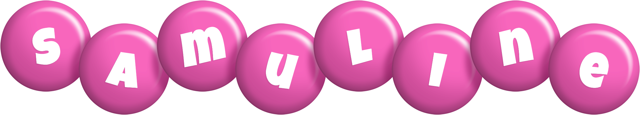 Samuline candy-pink logo