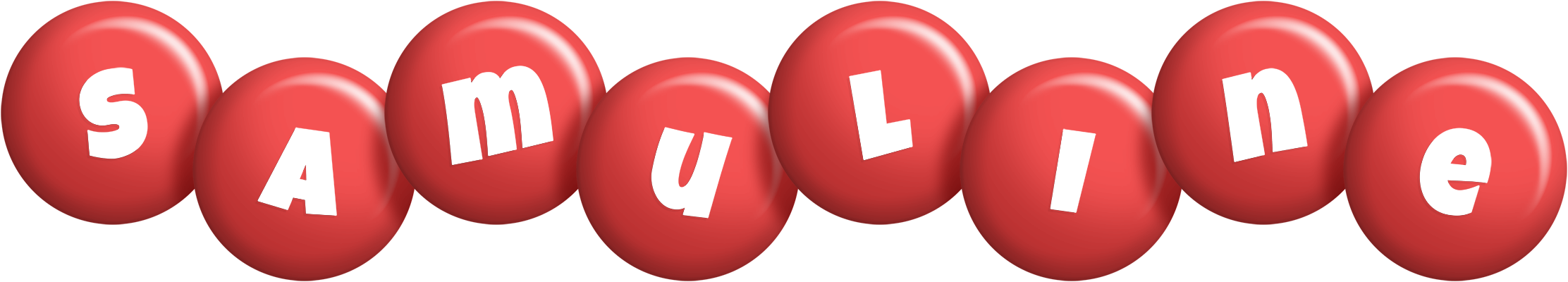 Samuline candy-red logo