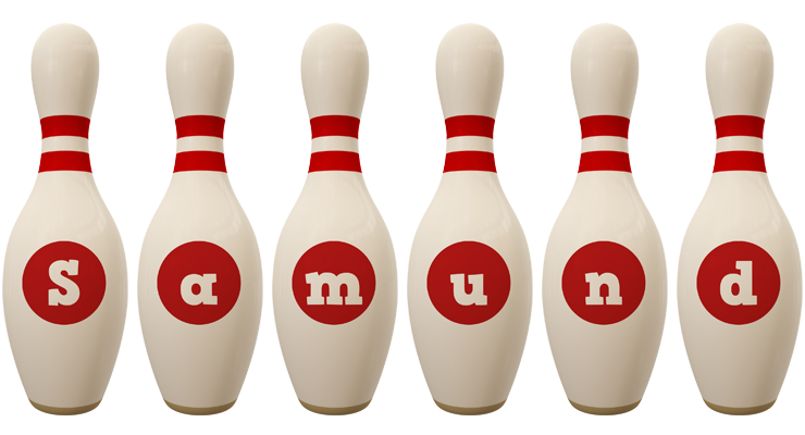 Samund bowling-pin logo