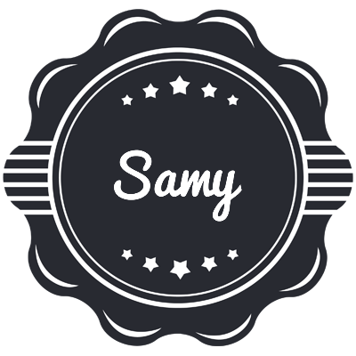 Samy badge logo