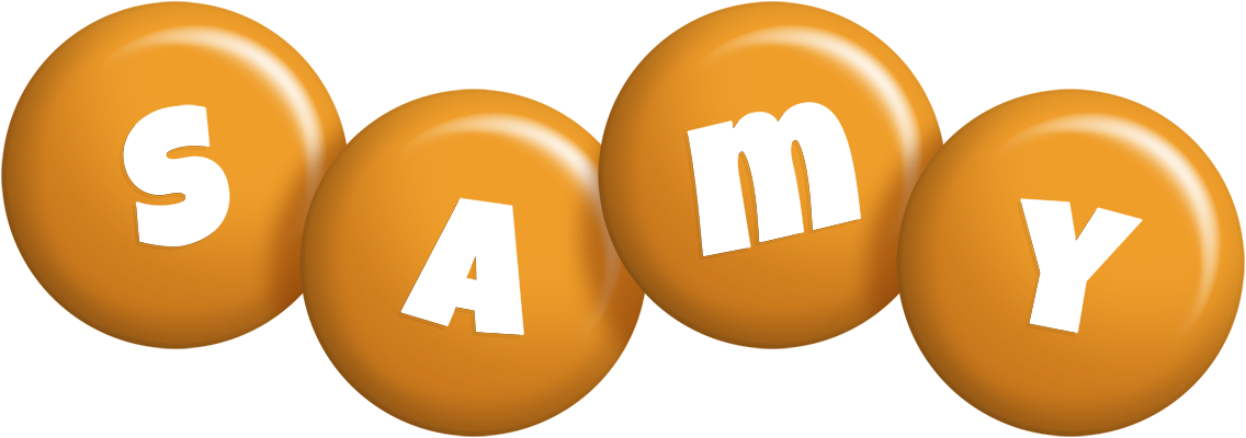 Samy candy-orange logo
