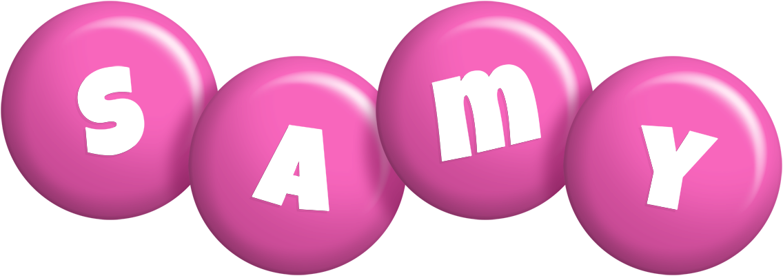 Samy candy-pink logo