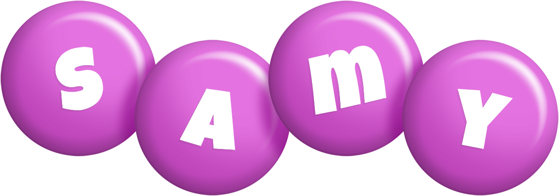 Samy candy-purple logo