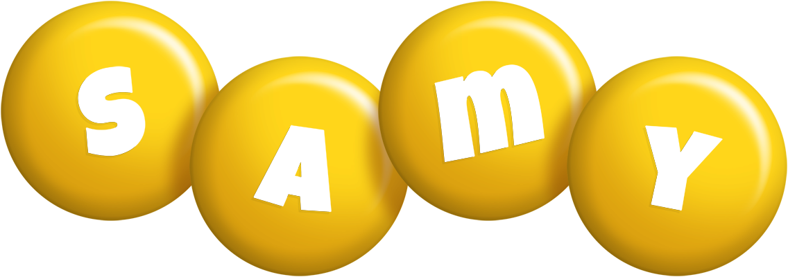 Samy candy-yellow logo
