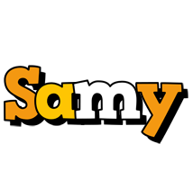 Samy cartoon logo