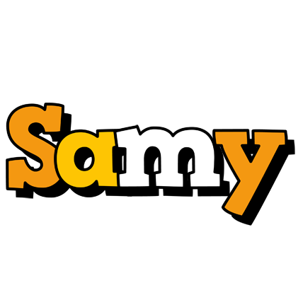Samy cartoon logo