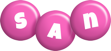 San candy-pink logo