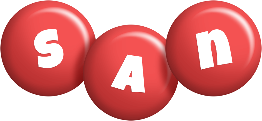 San candy-red logo