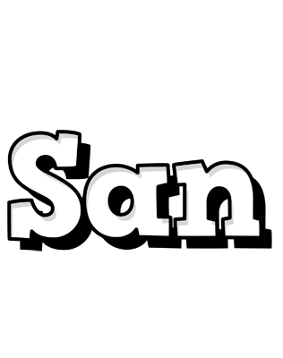 San snowing logo