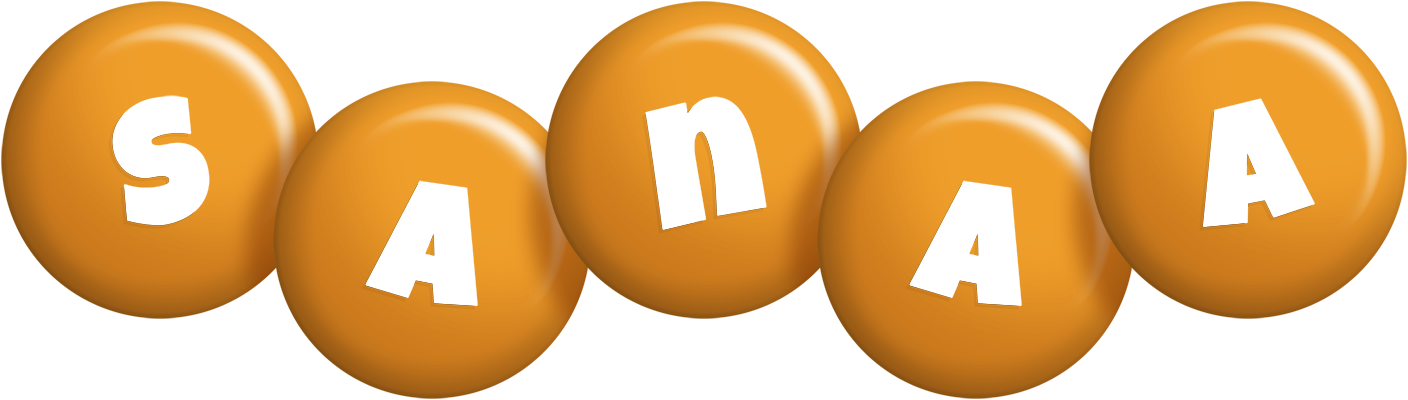 Sanaa candy-orange logo