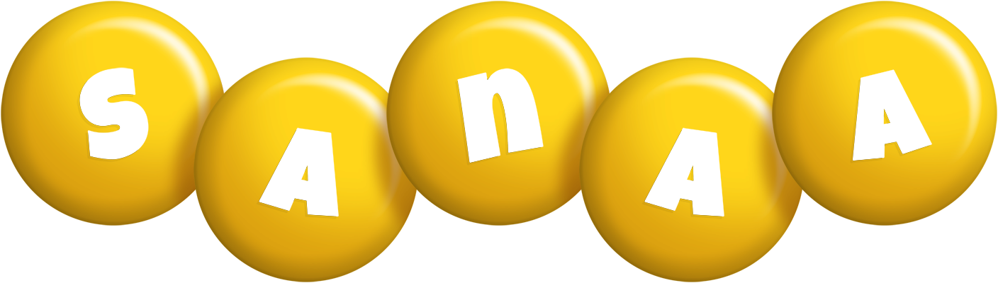 Sanaa candy-yellow logo