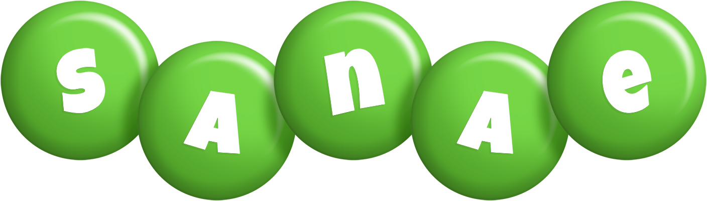 Sanae candy-green logo