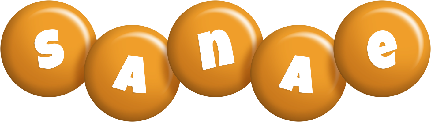 Sanae candy-orange logo