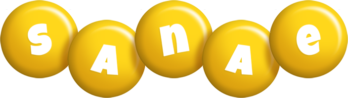 Sanae candy-yellow logo