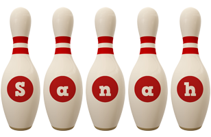 Sanah bowling-pin logo