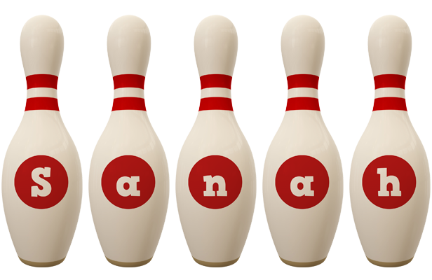 Sanah bowling-pin logo
