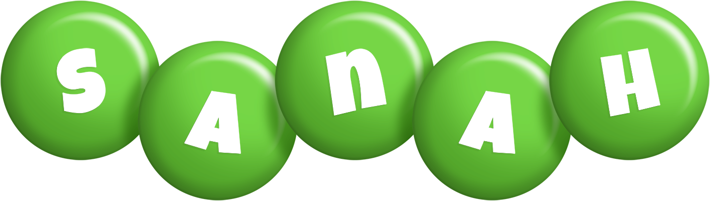 Sanah candy-green logo