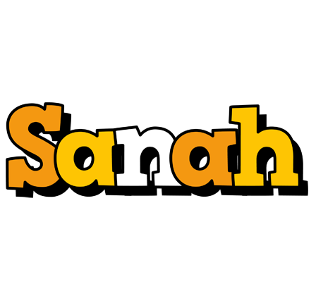 Sanah cartoon logo