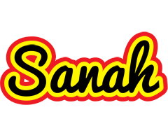 Sanah flaming logo