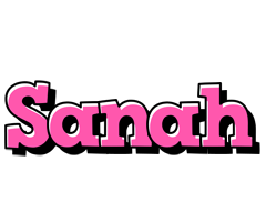 Sanah girlish logo