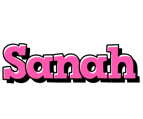 Sanah girlish logo