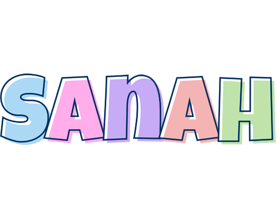 Sanah pastel logo