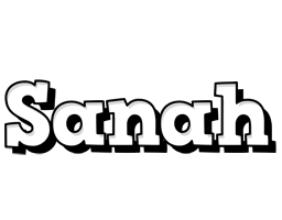 Sanah snowing logo