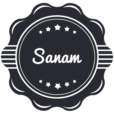 Sanam badge logo