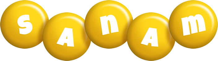 Sanam candy-yellow logo