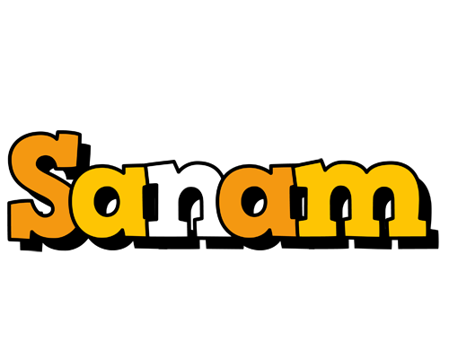 Sanam cartoon logo